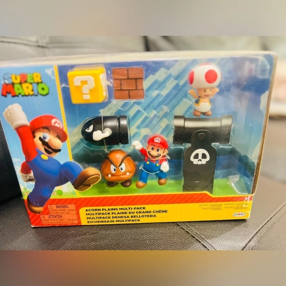 Super Mario Nintendo Acorn Plains 2.5” Figure Multipack Diorama Set New
